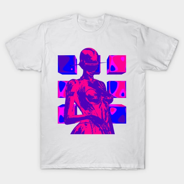 Pixel Cyborg 02 T-Shirt by RAdesigns